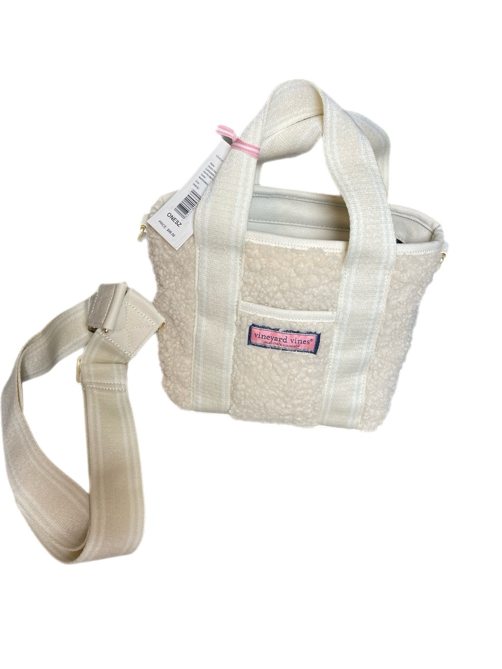 NWT - Vineyard Vines High-Pile Mini Heritage Tote